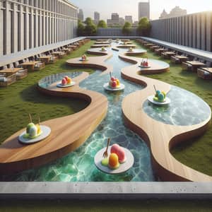 Organic Water Table Sorbet Dining Experience | City University Rooftop
