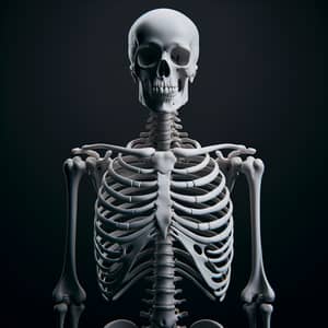Anatomically Accurate Human Skeleton Illustration