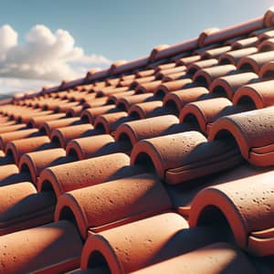 Terracotta Roof Tiles - Detailed View for Roofing Inspiration
