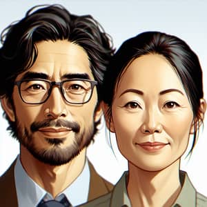 Portrait of Multicultural Teachers Couple | Educators' Faces