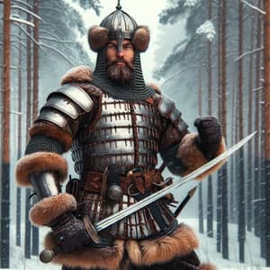 Powerful Russian Warrior from Middle Ages: A Glimpse of Gladiatorial Spirit