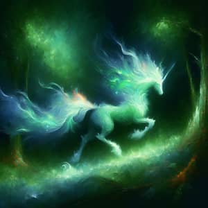 Mystical Creature in Vibrant Colors from Hidden Forest