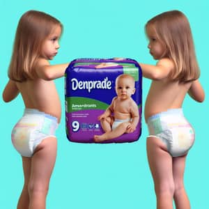 Infant Absorbent Diapers for 9-Year-Old Child