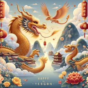 Lunar New Year of the Dragon Greetings & Blessings