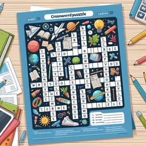 Educational Crossword Puzzle for Grade 5 Students
