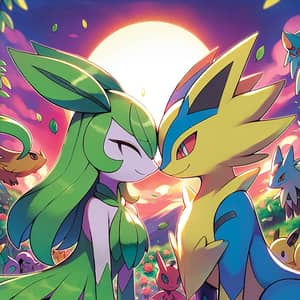 Tsareena and Zeraora Heartwarming Friendship | Pokémon Kiss