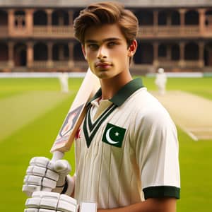Fair-Skinned Boy in Cricket Uniform | Youth Cricket Player