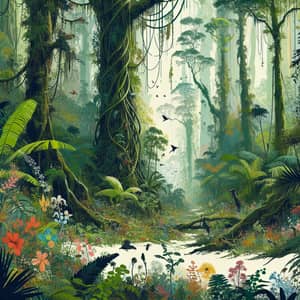 Enchanting Rainforest | Lush Greenery & Vibrant Wildlife