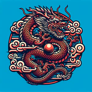 Chinese Dragon Logo Design | Ancient Mythical Creature Art