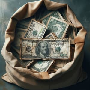 Vintage Bag of Faded Dollars | Mysterious Money Sack