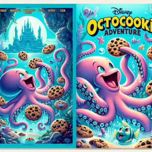 OctoCookie Adventure: Disney-Style Octopus Eating Cookies