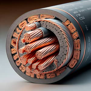 Detailed Image of Copper Insulated Power Cable