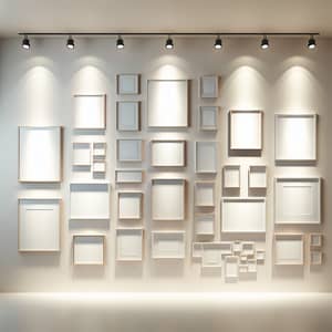 Gallery Style Art Wall Mockup for Inspiring Displays