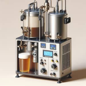 Compact Home Beer Brewing Machine with Dual Tanks