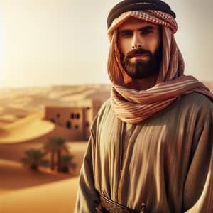 Arab Man from 1500 Years Ago in Traditional Attire
