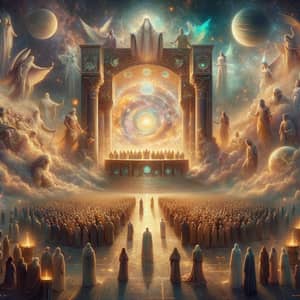 The Day of Judgment: A Grand Celestial Tribunal and Ethereal Scenario