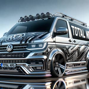 Sleek Volkswagen Transporter T6.1 Painted in Chrome & Black | Total NRG