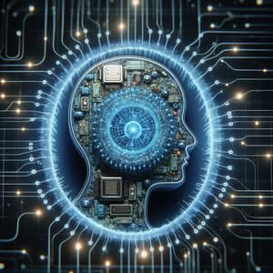 Célula con IA: Digital Intelligence Concept