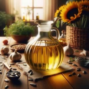 Golden Plant Oil in Glass Jar | Natural Ingredients