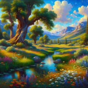 Impressionist Nature Scene: Vibrant Landscapes