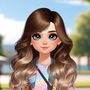 Adorable Transgender Girl Illustration - Colorful Outfit & Bright Personality
