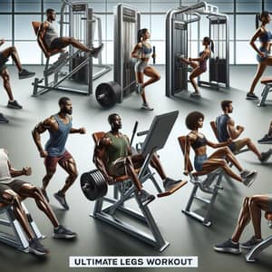 Ultimate Legs Workout with Diverse Trainers | Gym Fitness