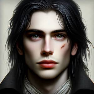 Young Male Sorcerer | Sharp Facial Features