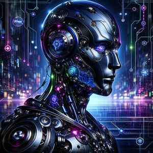 Futuristic Cyberpunk Techno Genius Avatar | Stunning Design