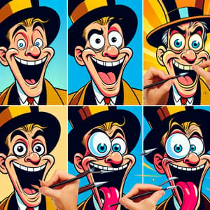 Playful Cartoon Face | Chuck Jones-style Animation