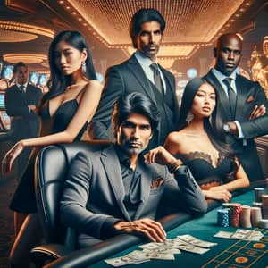 Casino Owner with Glamorous Women and Bodyguards | Wealthy Scene