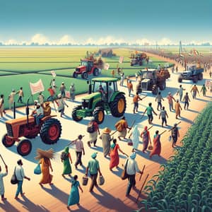 Agricultural Protest Movement: Farmers Unite for Resilience