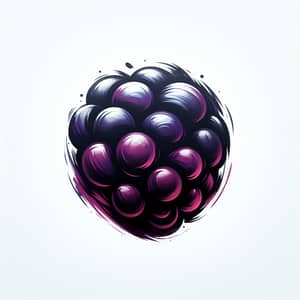 Ripe Blackberry Inspired Abstract Logo Design