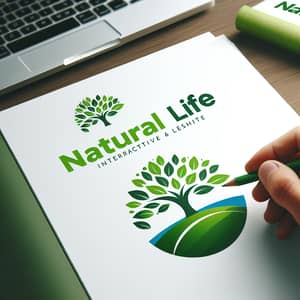 Nature-inspired Interactive Website Logo - Natural Life