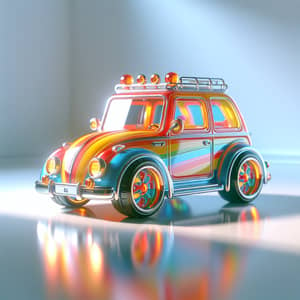 Vibrant and Playful 3D Toy Car Animation