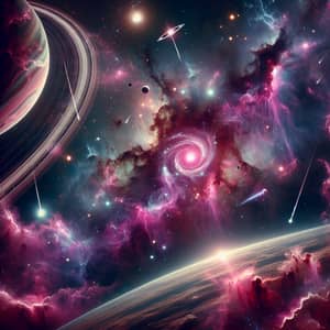 Mesmerizing Space Panorama | Celestial Galaxies and Nebulae