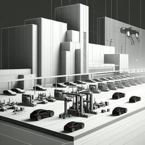 Minimalist Automotive Industry Concept Art