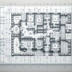 Architectural Plot Plan For 200x65 Ft Lot With Rocky Beach Tropical architectural-plot-plan-for-200x65-ft-lot-with-rocky-beach-tropical