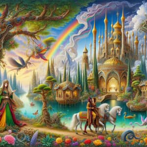 Enchanting Fantasy World Watercolor Illustration | AI Art Generator ...