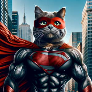 Powerful Superhero Cat with Determination | Marvelous Feline