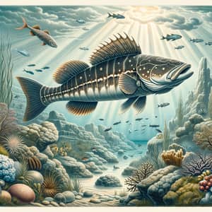 Hamour Fish in Natural Habitat - Underwater Marine Life