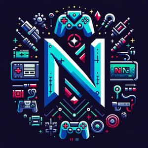 Innovative Gaming Logo Design for 'N' Brand