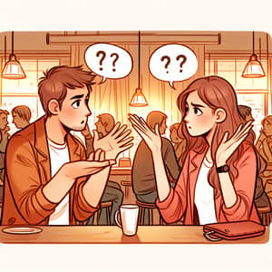 Intense Conversation Scene in a Cafe | Curious Faces