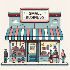 Colorful Small Business Storefront | Products & Shoppers