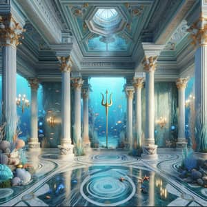 Mythical Underwater Palace - Poseidon's Interior Design
