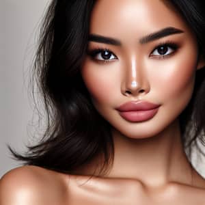 Radiant Asian Model with Striking Features