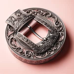 Intricate Belt Product on Pink Aesthetic Background