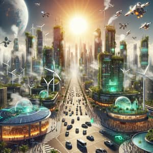 Futuristic Global Warming Vision | Advanced City in Crisis