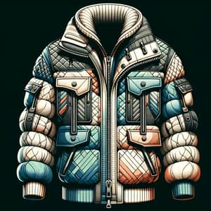 Contemporary Urban Fashion Puffer Jacket | Stylish Design