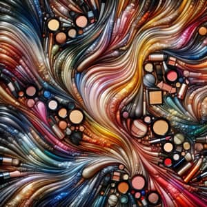 Abstract Makeup Art: Captivating Symphony of Colors and Textures