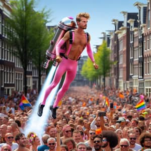 Unique Sinterklaas Interpretation Soaring at Canal Pride Event